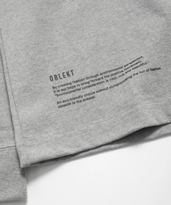 oblekt(オブレクト) |ロゴプリント L/S Tシャツ