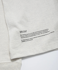 oblekt(オブレクト) |ロゴプリント L/S Tシャツ