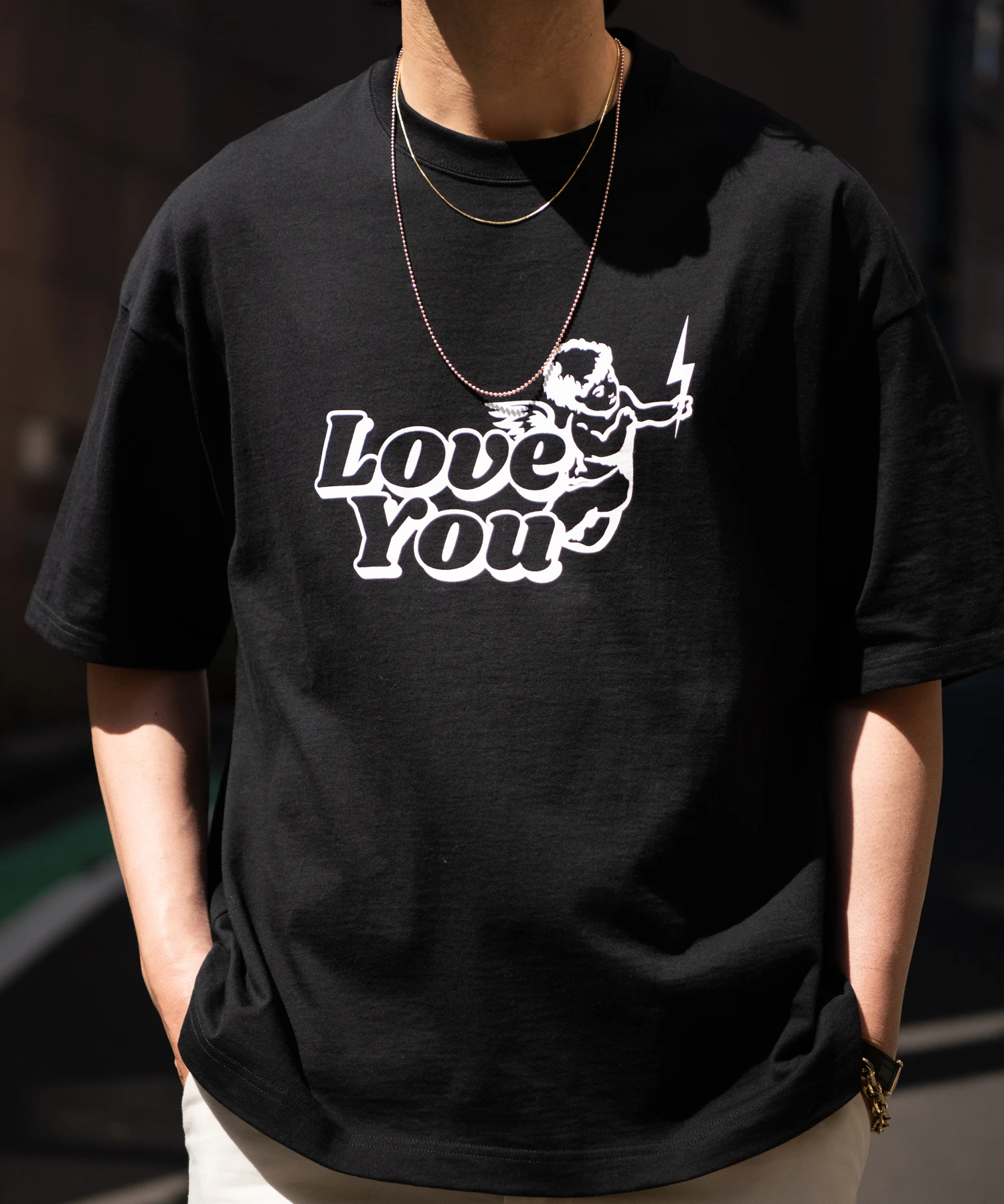 encircle love letter Tシャツ ブラウン 時間指定不可 - トップス