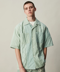 Griffin Hartland(グリフィンハートランド) |PATCHWORK OVERDYE OPENCOLLAR SHIRTS